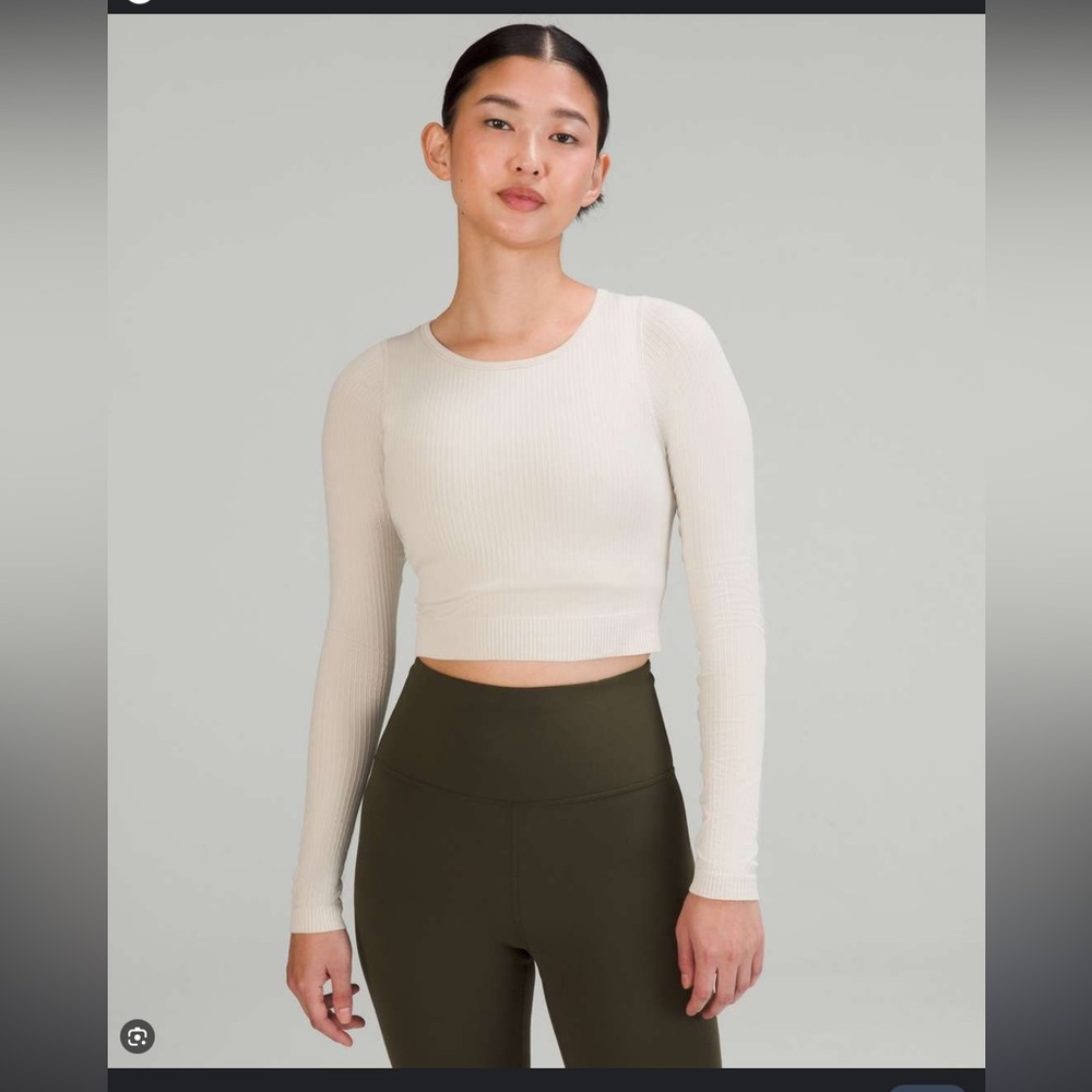 Lululemon ebb to street long sleeve size 8